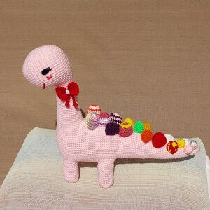 SOLD Pretty in Pink Dinosaur Stuffed Animal